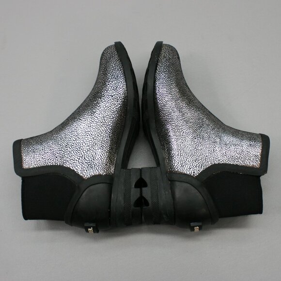 Sorel Ladies 6.5 Janey Chelsea Metallic Pull-on Rubber Ankle Boots - NL3133-010 - Picture 12 of 12